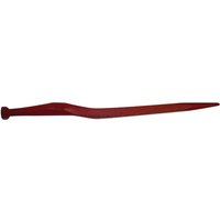 SHW Silage tine, cranked: 38mm square section 36x600mm, pointed tip with M22x1.5mm nut, red, FT70
