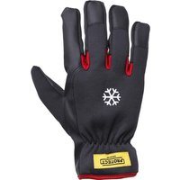 Kramp Work gloves black-red polyurethane/Spandex size 7/S Protect by KG0600507