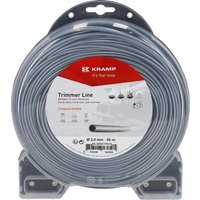 Kramp Trimmer line diameter 3mm 56m round Titanium Power grey NL3056TRKR