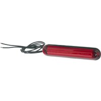 Kramp Marker light LED, 0.7/1.5W, rectangular, 12-24V, red, 133.8x26.8x14.4mm, 6 LED's, LA103162
