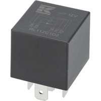 Kramp Mini relay 12V, changeover, 30A/40A, diode, without holder RL112C1D2