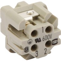 Harting Insert A, Female 3P Screw 09200032711