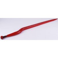 Kverneland Silage tine, cranked: 56mm square section 35x920mm, pointed tip with M20x1.5mm nut, red, KK221177