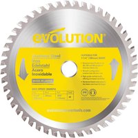 Evolution Stainless Steel Cutting Circular Saw Blade 185 x 20mm x 48T S185TCT-48CS