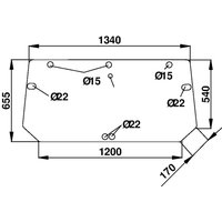 Kramp Rear window upper D7128