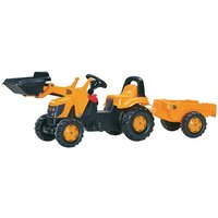Rolly Toys Pedal tractor with front-loader and trailer, JCB, from age 2.5, rollyKid by R02383