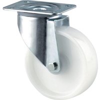 Tente Caster wheel swivel, polyamide wheel: diameter 125x40mm, plate fitting: 105x85mm Load: 250kg, 3470UOJ125P62