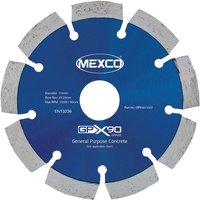 MEXCO GPX90 Concrete Diamond Blade 115 x 22mm GPX9011522
