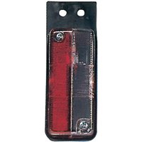 Geka Marker light rectangular, 12V, red/transparent, bolt on, Flat plug, SPLH391
