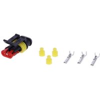 Kramp Set of Superseal 4 pin connectors plug pre-wired 20cm male LA89009W20KR