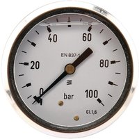 ET Pressure gauge diameter 63 0–100bar 1/4" rear MA63100B04SSGF