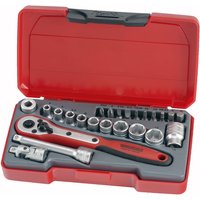 Teng Tools T1424 Socket Set 24-Piece 1/4in Drive T1424