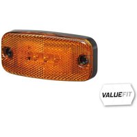 Hella ValueFit Marker light LED, rectangular, 9/36V, amber, bolt on, 111x20x51mm, 3 LED's, 2PS357008001