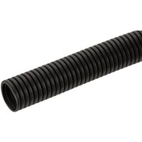 Kramp Protection tube 22mm 25m flexible corrugated, closed, black FTBLC22025
