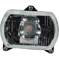 Cobo Headlight insert Halogen, rectangular, transparent, 155x65x155mm, 05389000