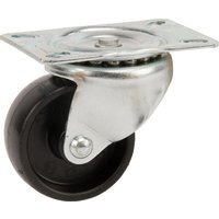 Tente Caster wheel swivel, polypropylene wheel: diameter 65x30mm, plate fitting: 95x70mm Load: 120kg, 3430POO065P609570