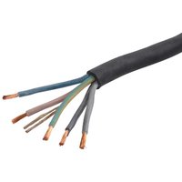 HELU Cable 5x2.5mm², black, rubber, Helukabel H07RNF525R050