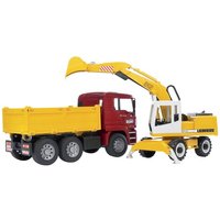 Bruder MAN Constuction truck and Excavator U02751