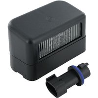 Cobo Number plate light rectangular, black, bolt on, 80x49mm AMP plug, 02924000
