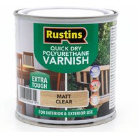 Rustins Quick Dry Polyurethane Varnish Matt Clear 1L POMCW1000