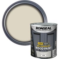 Ronseal 10 Year Weatherproof Wood Paint Grey Stone Satin 750ml 38791
