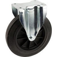 Tente Caster wheel rigid, rubber wheel: diameter 250x50mm, plate fitting: 137x115mm Load: 295kg, 4688PVR250P63