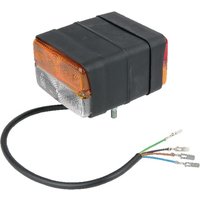 Cobo Direction and position light Halogen, front/rear, rectangular, red/amber/transparent, bolt on, 120x80x136mm, 4-pin flat plug, 04129000