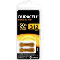 Duracell Hearing Aid Batteries Size 312 (6 Pack) S447