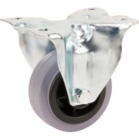 Tente Caster wheel rigid, rubber wheel: diameter 80x35mm, plate fitting: 103x85mm Load: 70kg, 3478PIR080P62