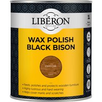 Liberon Black Bison Wax Paste Dark Oak 1kg 126884