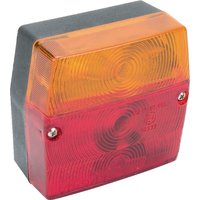 Aspöck Rear light square, 12V, red/amber, bolt on, Minipoint by 230200507