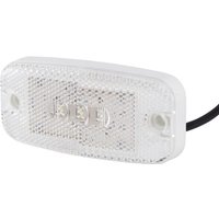 Hella ValueFit Marker light LED, rectangular, 9/36V, white, bolt on, 111x20x51mm, 3 LED's, 2PG357008031