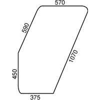Kramp Door glass D9005