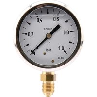 ET Pressure gauge diameter 63 0–1bar 1/4" bottom MA631L04SSGF