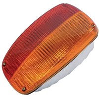 Cobo Rear light RH rectangular, red/amber, bolt on, 259x158mm AMP plug, 02943000