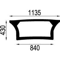 Kramp Rear window lower 01052100N