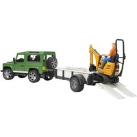 Bruder Land Rover with trailer+digger U02593