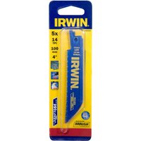 Irwin® 10504147 414R Sabre Saw Blade Metal Cutting 100Mm 14 Tpi Pack Of 5