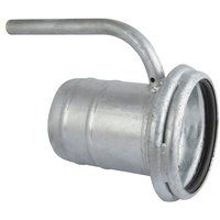 Kramp Female 6" couplings with hose tail 6" (152mm) and handle 6224089G