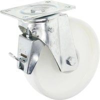 Ro-Carr Caster wheel swivel, polyamide wheel: diameter 200x50mm, with brake, plate fitting: 135x110mm Load: 300kg, WH50NF200