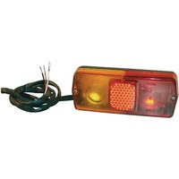 Cobo Rear light LH rectangular, red/amber, bolt on, 160x67mm, 4-pin, 02396000