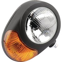 Cobo Headlight round, RH transparent/amber, bolt on, diameter 180mm Deutsch plug, 0509180000