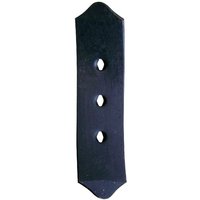 Kramp Cultivator point 390x100x12mm, reversible, flat, 3 hole, suitable for Pöttinger 965500671N