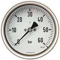 ET Pressure gauge diameter 100 0–60bar 1/2" rear MA10060B08SSGF