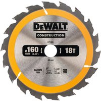 DEWALT Construction Circular Saw Blade 160 × 20mm, 18T DT1931-QZ