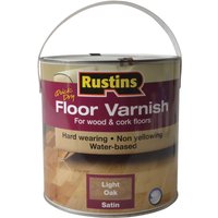 Rustins Quick Dry Floor Varnish Light Oak 2.5 litre AFLO2500
