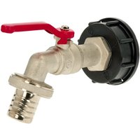 Kramp IBC-adapter S60x6 with tap 1" IBC110