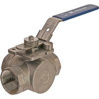 Kramp 3-way ball valve L 1 1/2" stainless steel BV3L112FSS