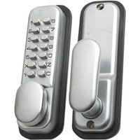 Yale Locks P-DL02-SC Push Button Door Lock Chrome P-DL02-SC