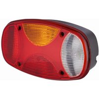 Hella Rear light LH rectangular, 12V, red/white/amber, bolt on, 225x122mm, 2VP343640051